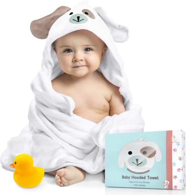 organic baby hooded towel gift